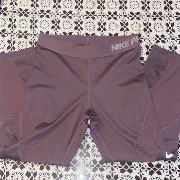 Nike Pro Dark Purple Leggings - Picture 2 of 7